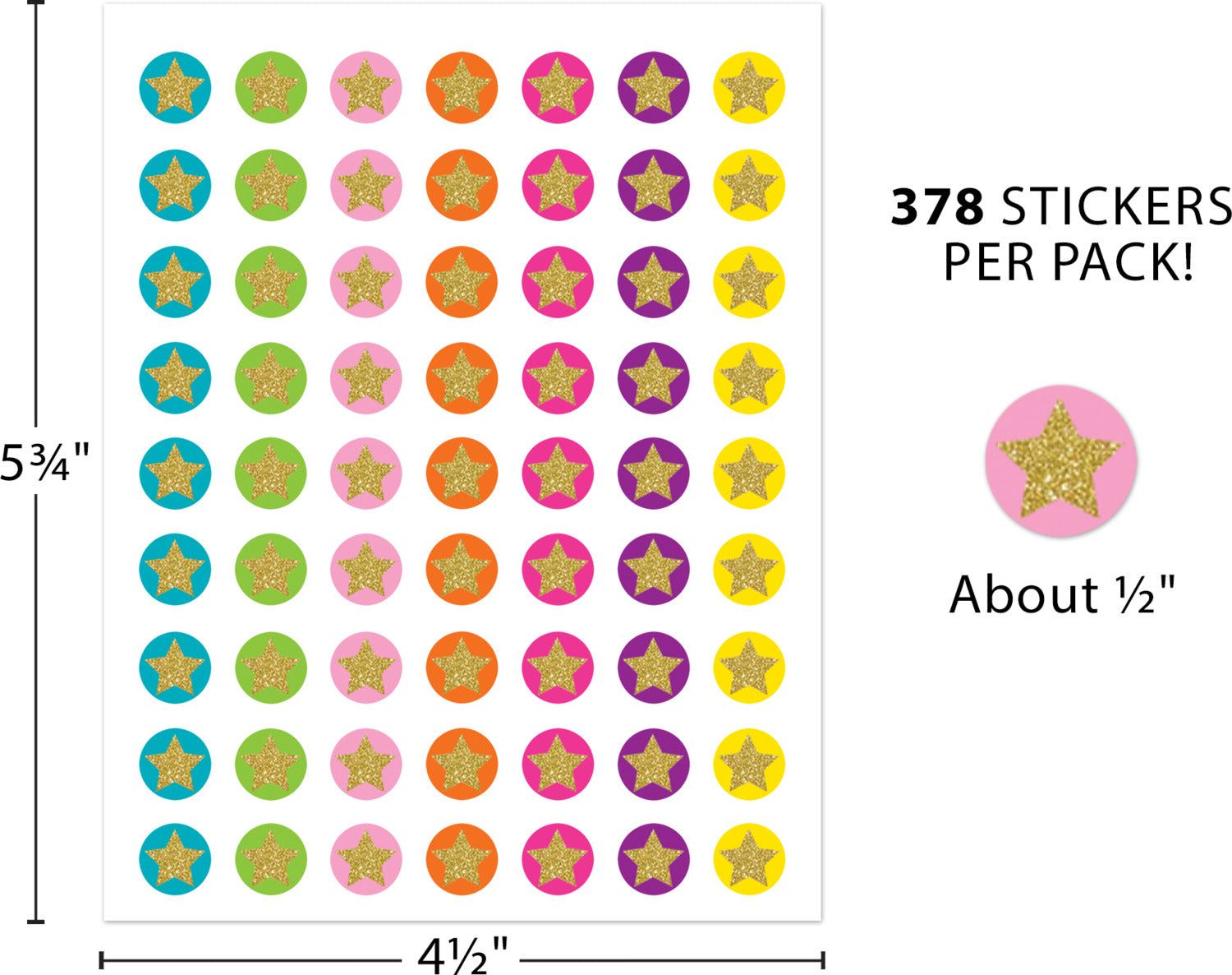 Confetti Stars Mini Stickers