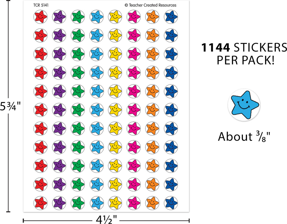 Smiley Stars Mini Stickers Valu-Pak