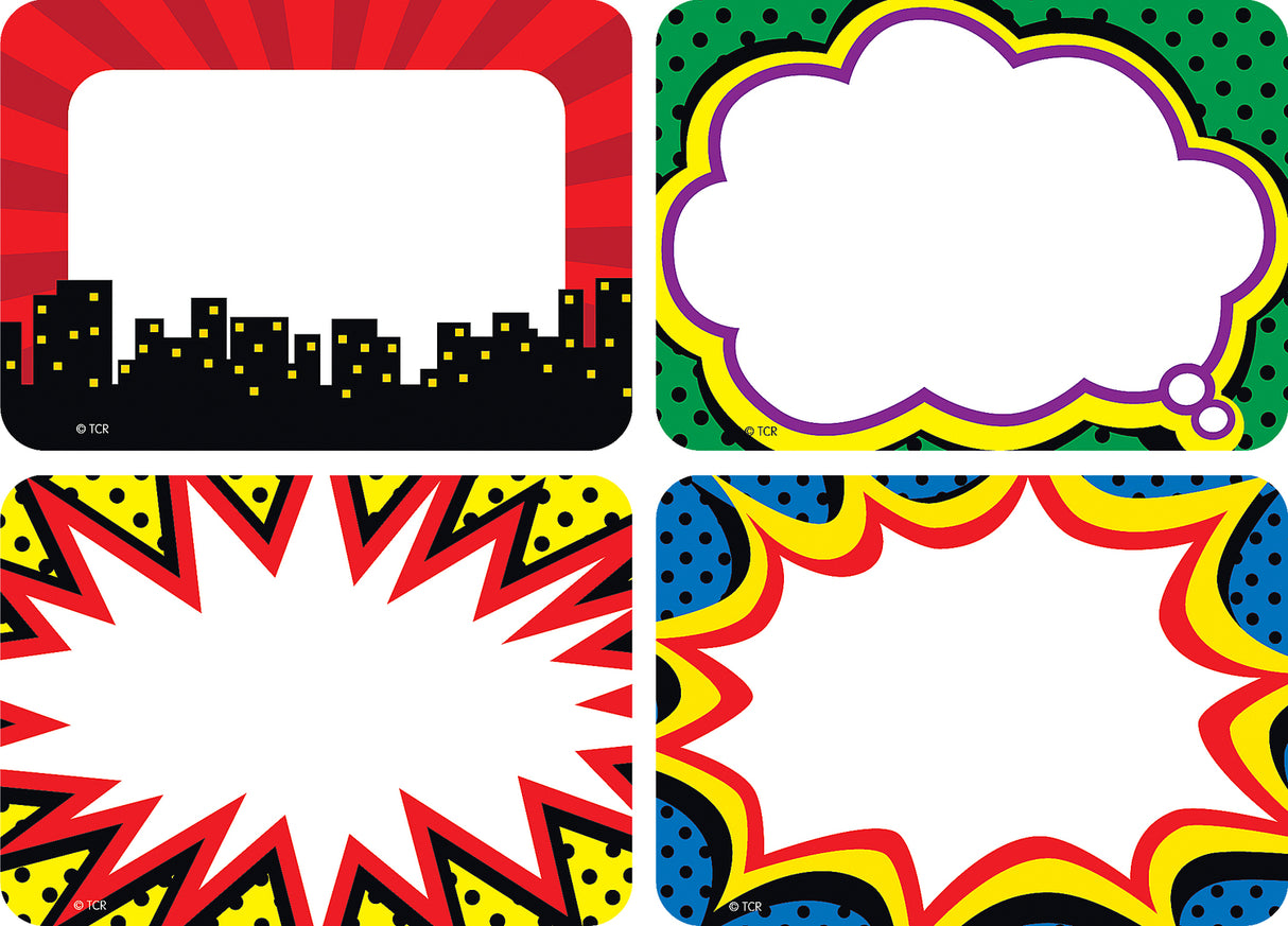 Superhero Name Tags/Labels - Multi-Pack