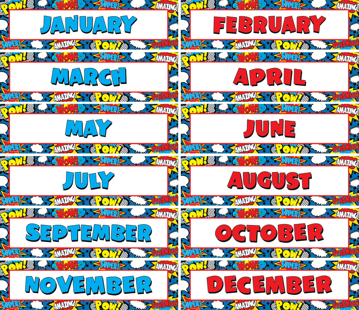 Superhero Monthly Headliners