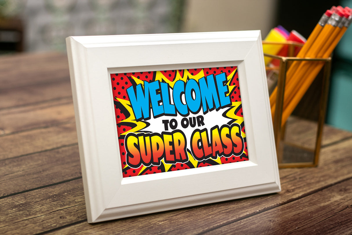Superhero Welcome Postcards