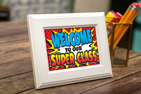 Superhero Welcome Postcards