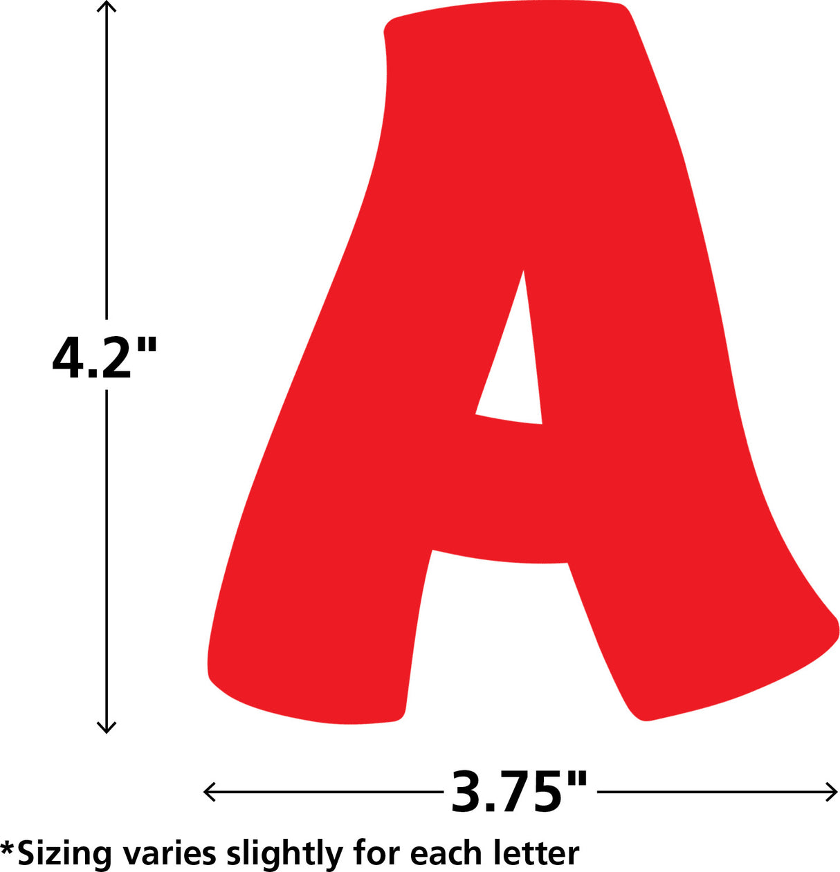 Red Funtastic 4" Letters Combo Pack