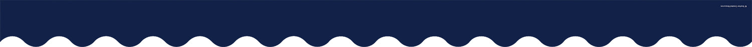 Navy Scalloped Border Trim
