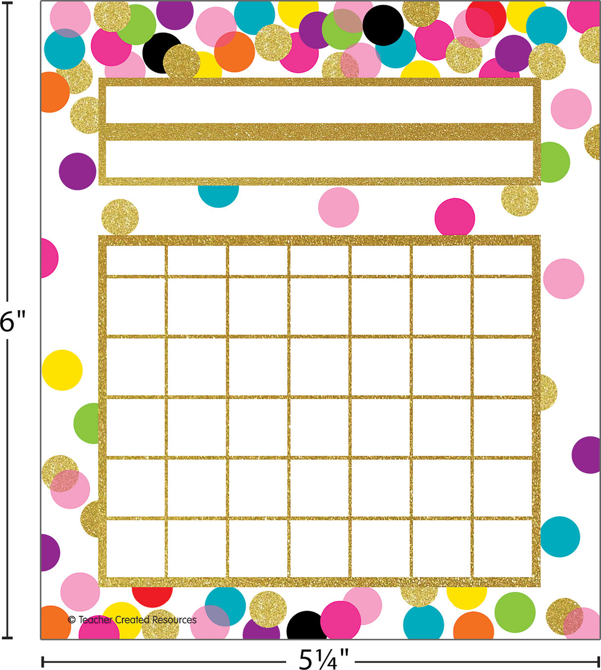 Confetti Incentive Charts
