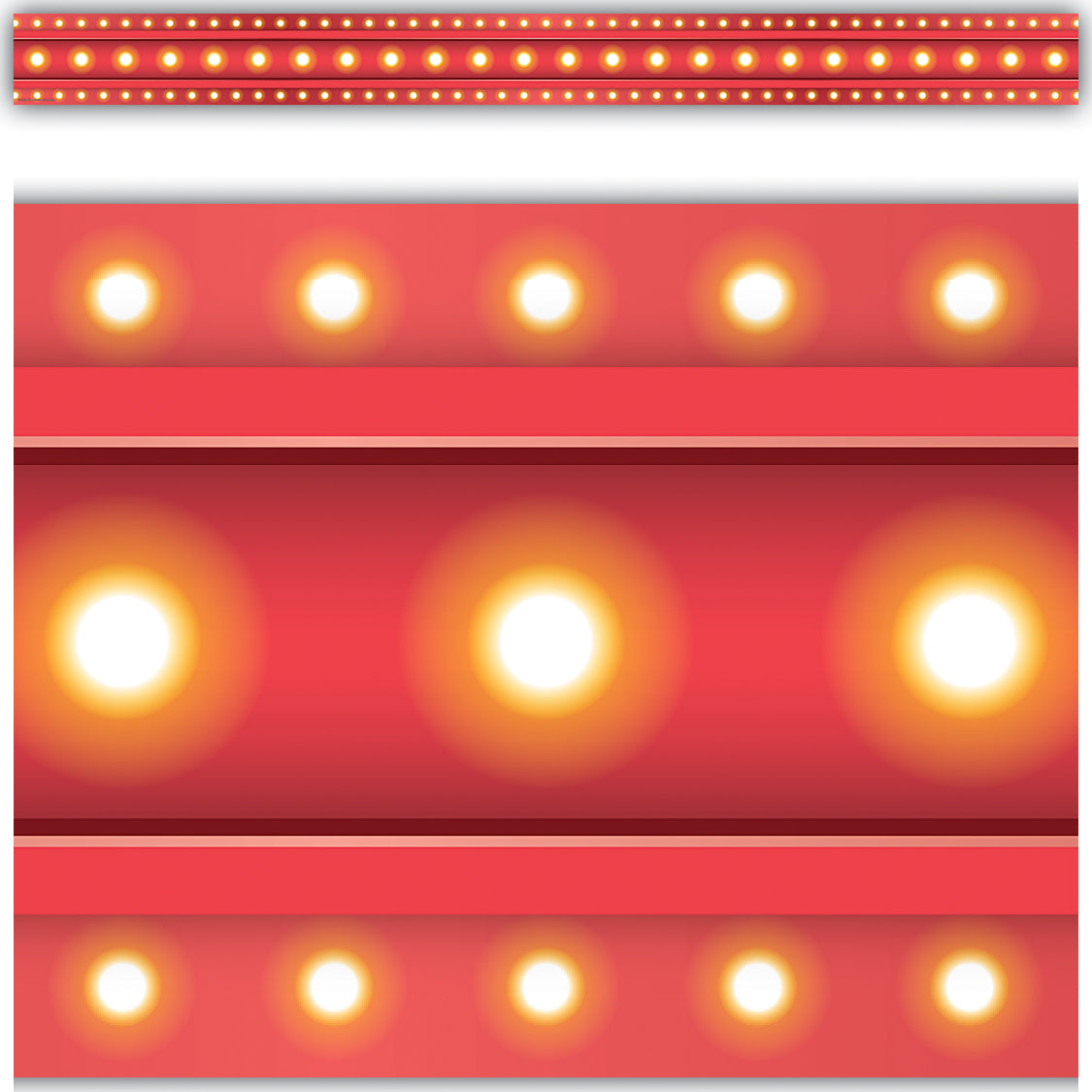 Red Marquee Straight Border Trim