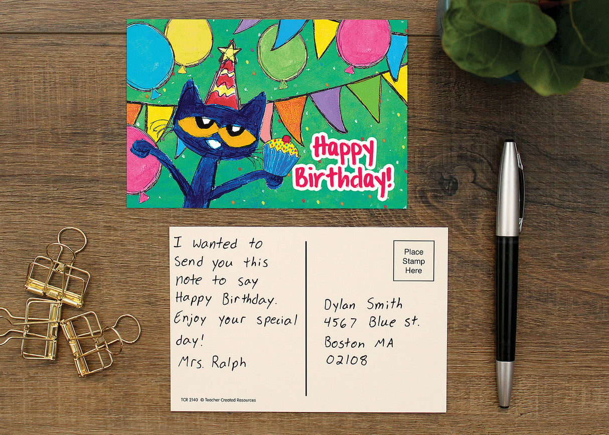 Pete the Cat® Happy Birthday Postcards