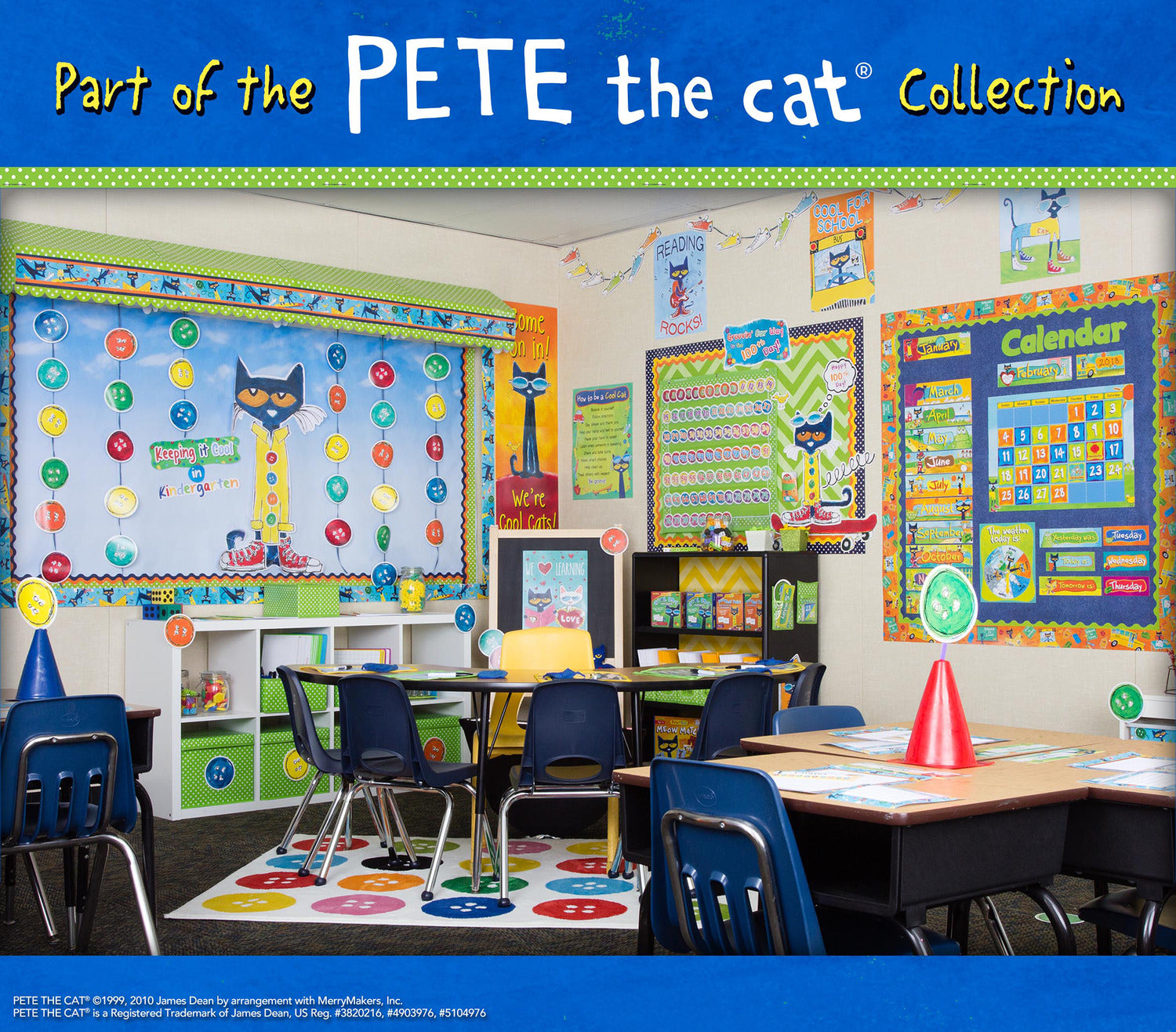 Pete the Cat® Reading Rocks Positive Poster