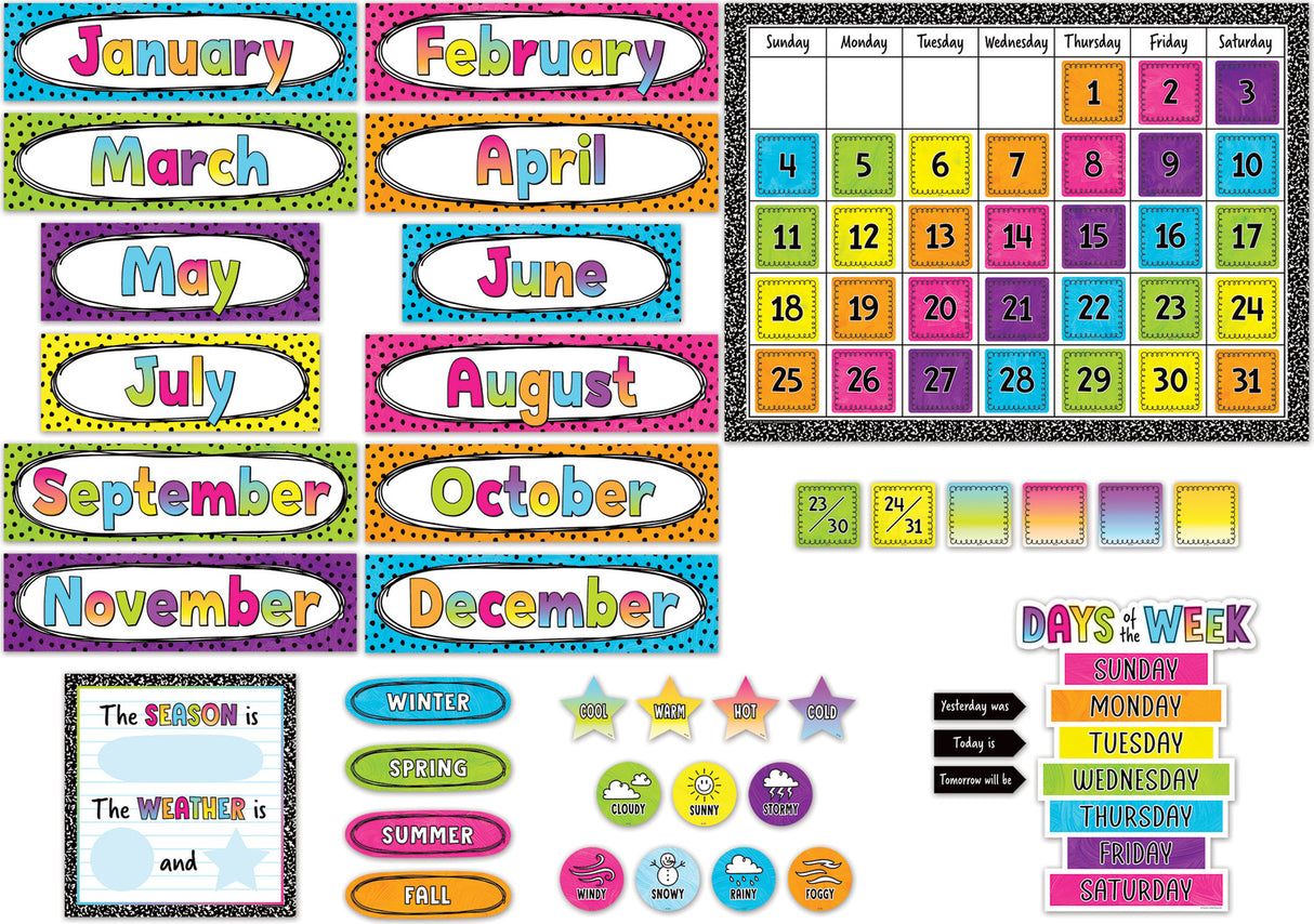 Brights 4Ever Calendar Bulletin Board