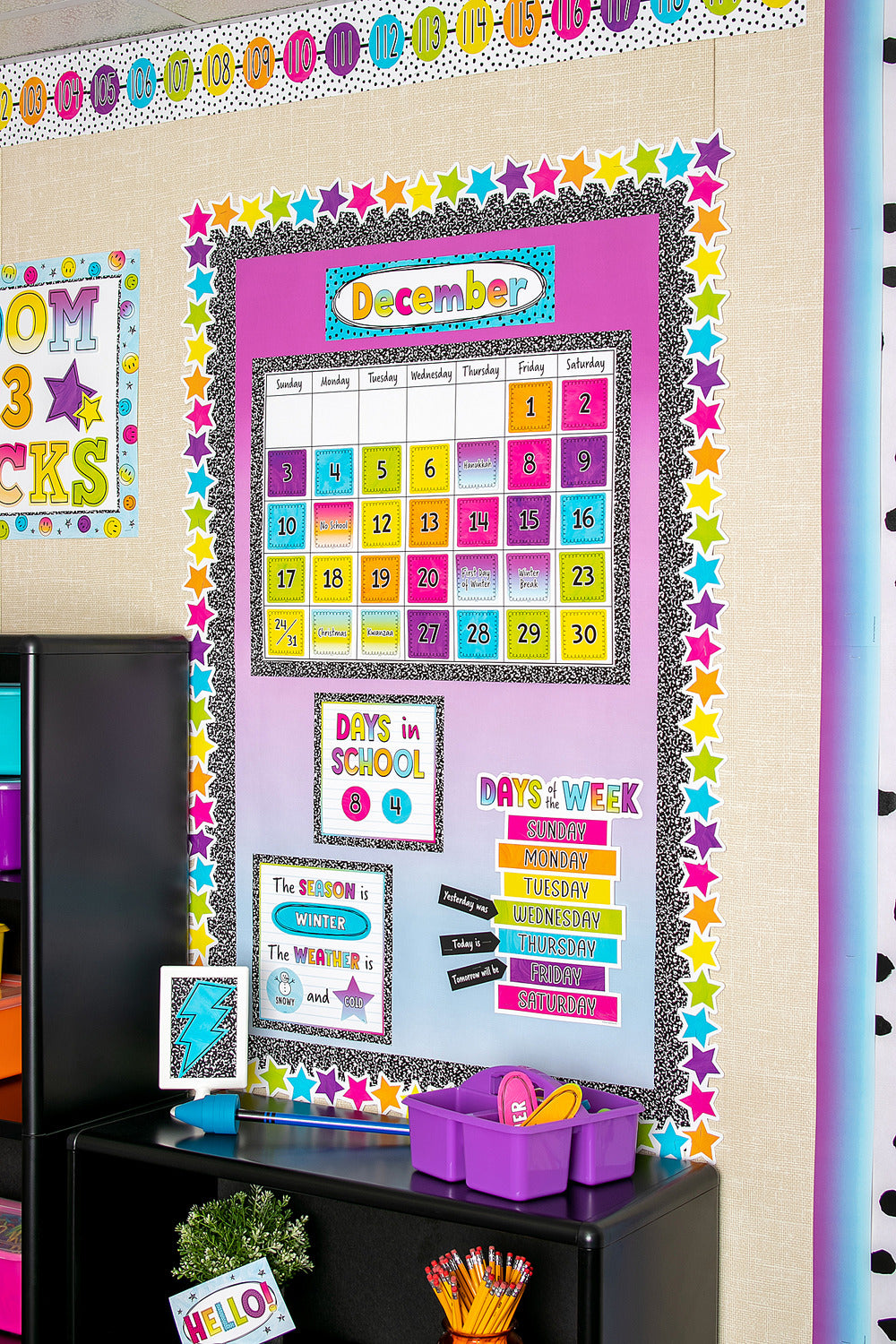 Brights 4Ever Calendar Bulletin Board