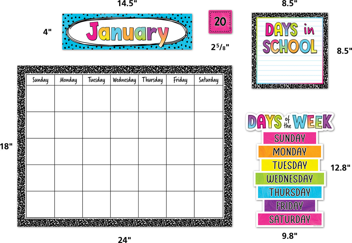 Brights 4Ever Calendar Bulletin Board