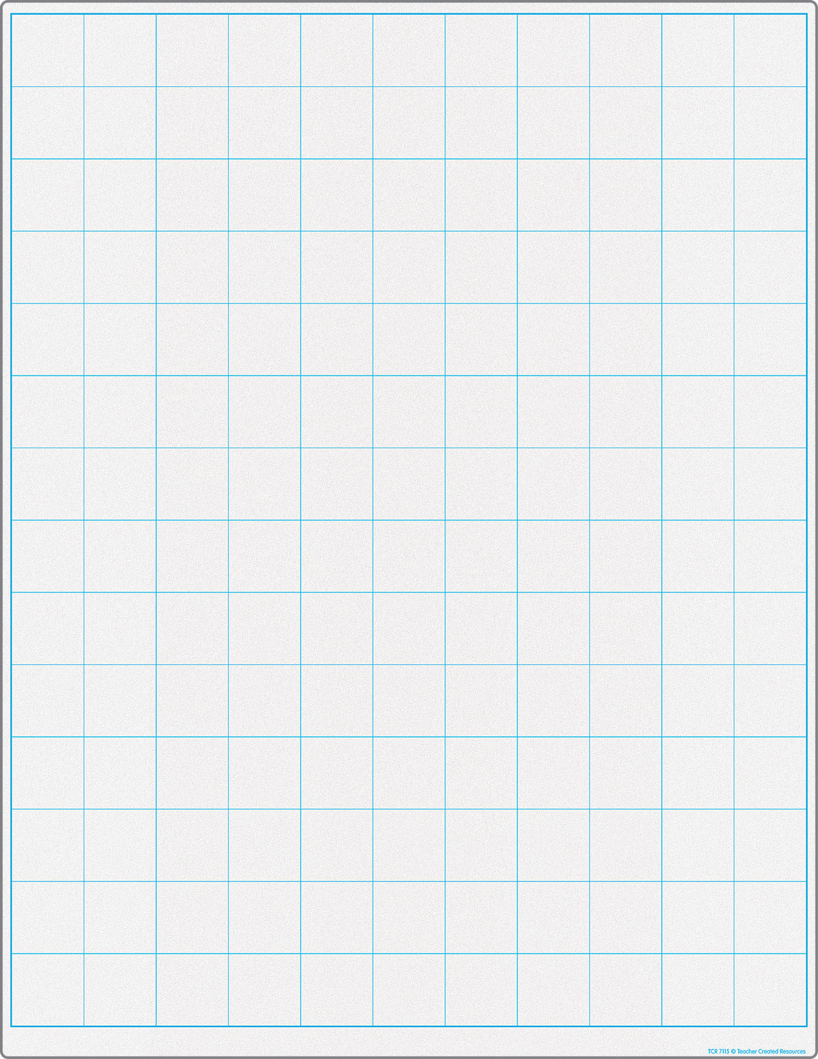 Graphing Grid 1-1/2 Inch Squares Write-On/Wipe-Off Chart