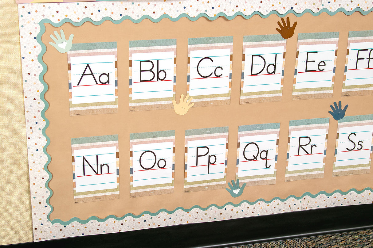 Calming Blue Scalloped Border Trim