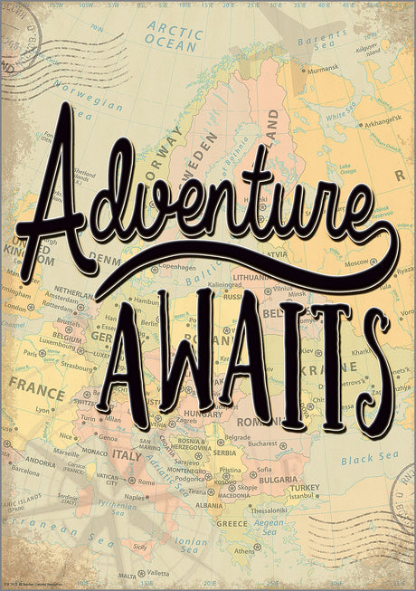 Adventure Awaits Positive Poster