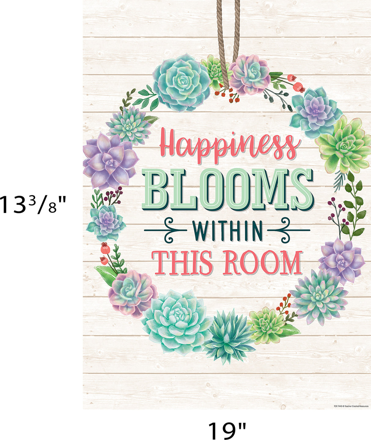 Happiness Blooms Within This Room Positive Poster