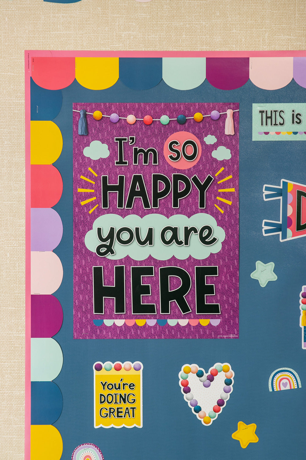 I'm So Happy You Are Here Positive Poster