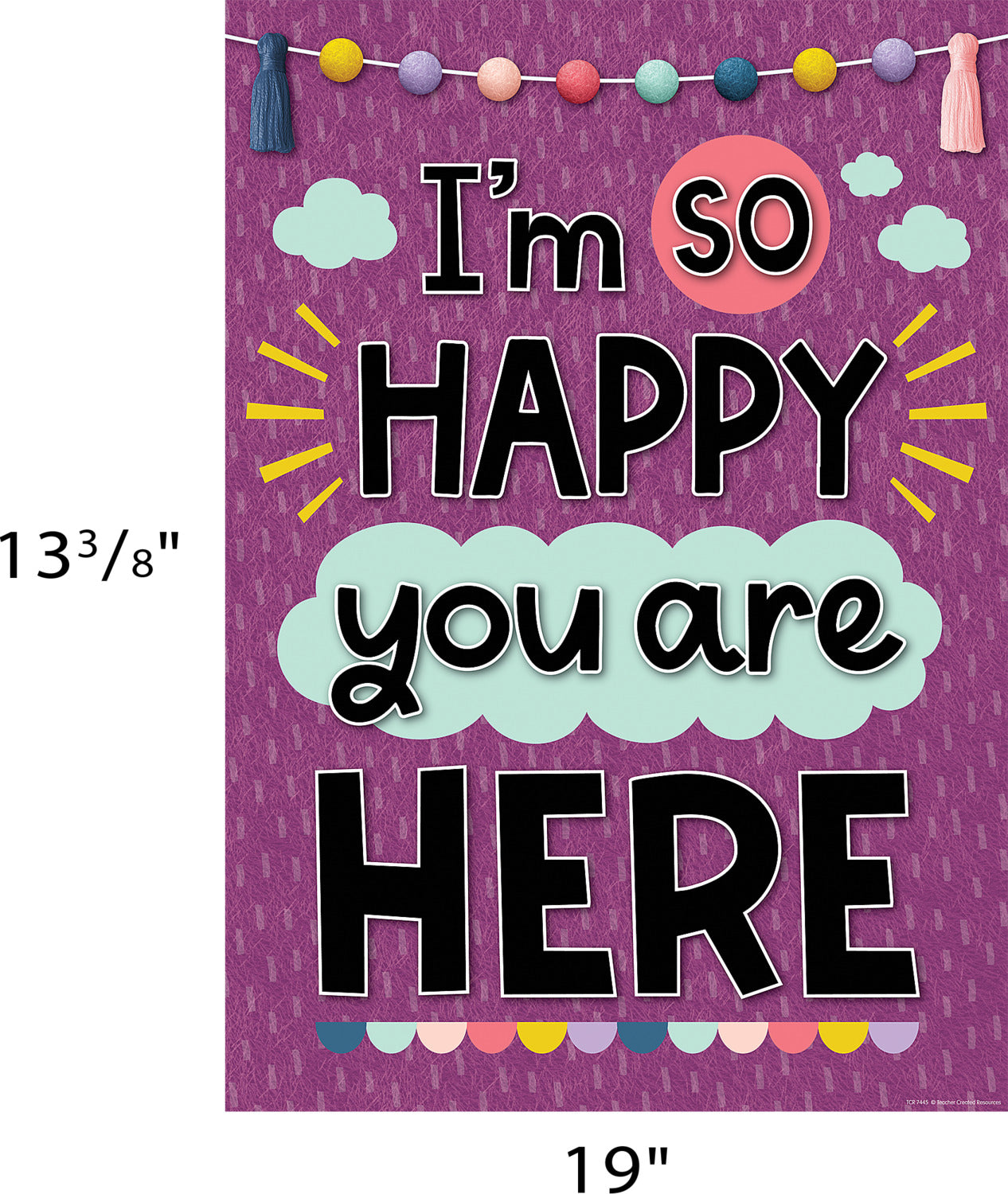 I'm So Happy You Are Here Positive Poster