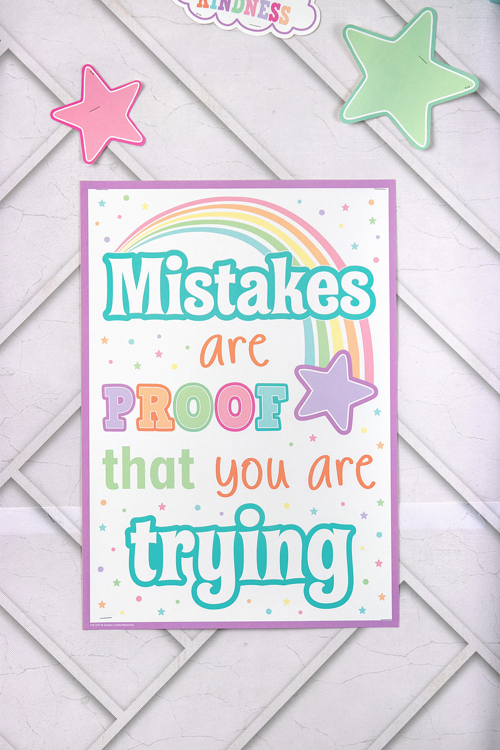 Mistakes Are Proof That You Are Trying Positive Poster