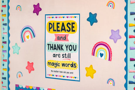 Please and Thank You Are Still Magic Words Positive Poster