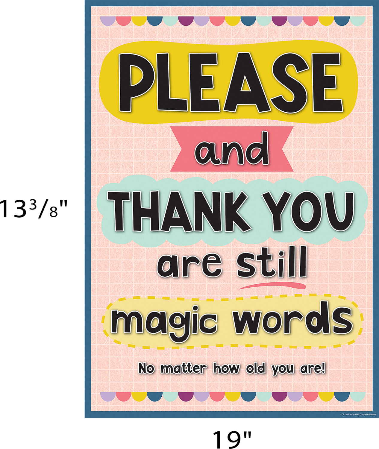 Please and Thank You Are Still Magic Words Positive Poster