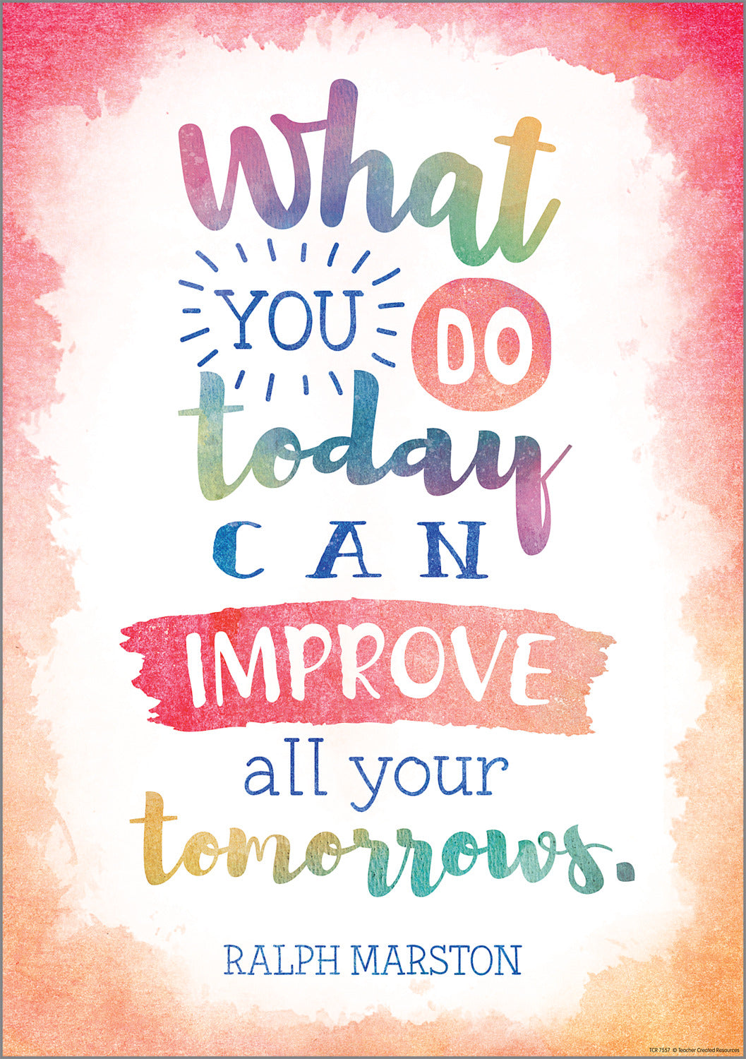 What You Do Today Can Improve All Your Tomorrows Positive Poster