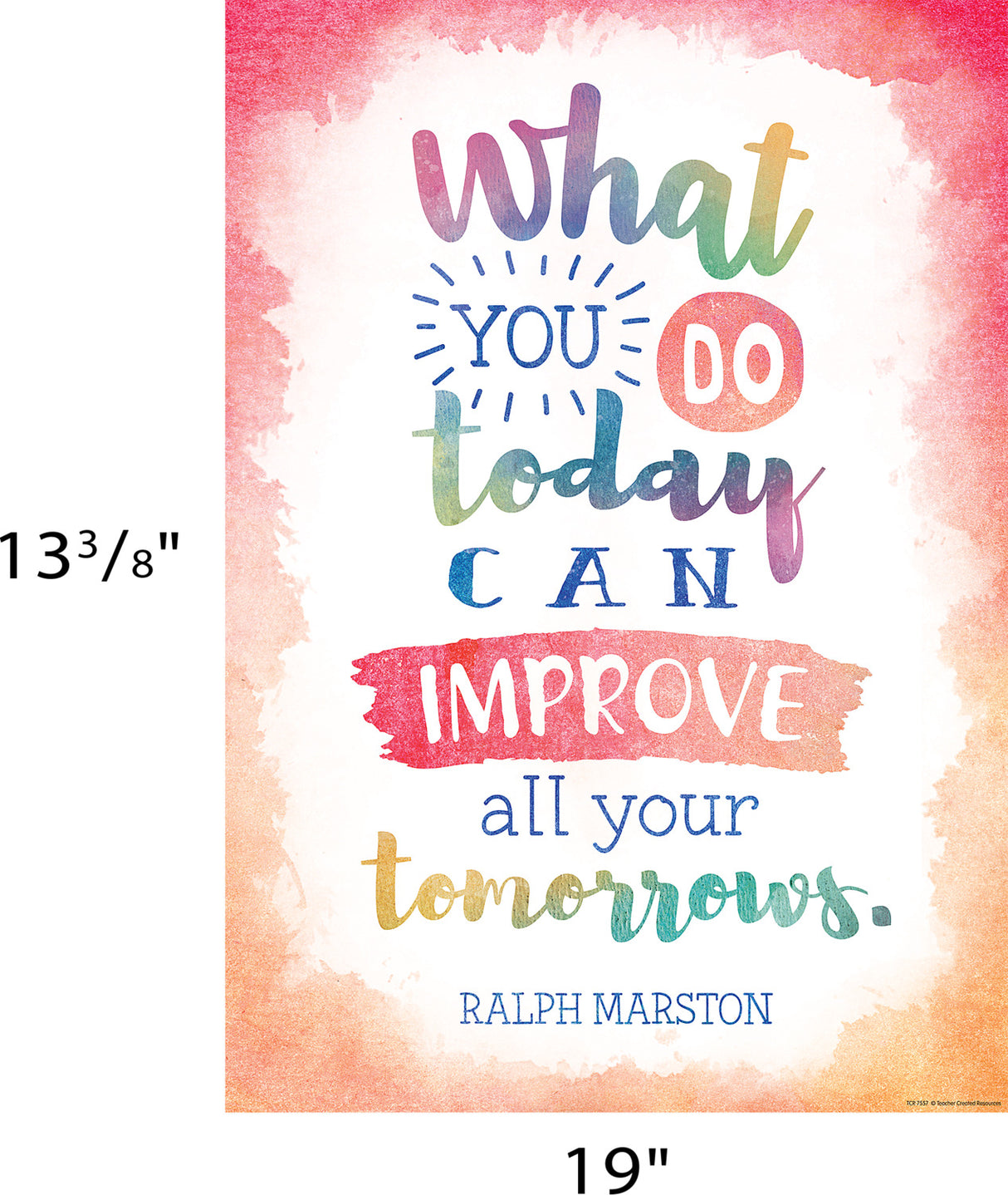 What You Do Today Can Improve All Your Tomorrows Positive Poster