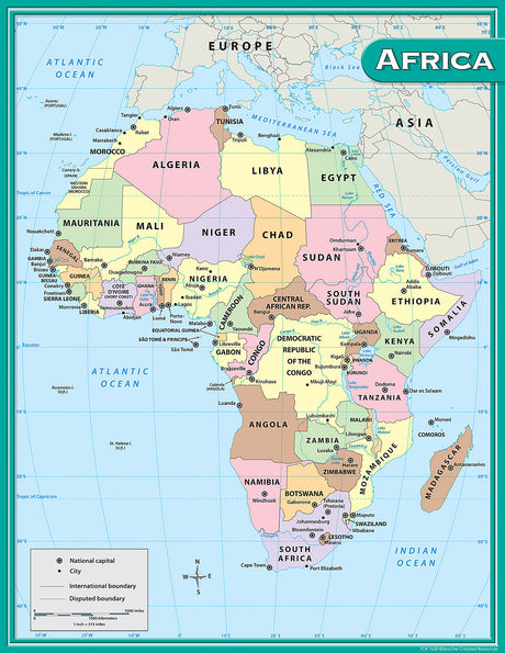 Africa Map Chart