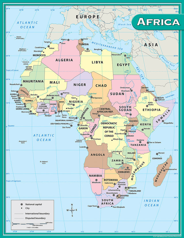 Africa Map Chart