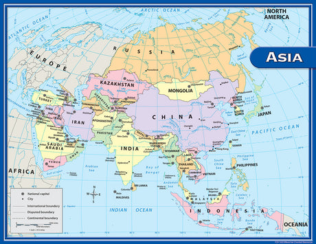 Asia Map Chart