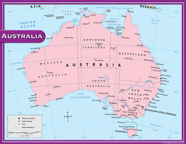 Australia Map Chart