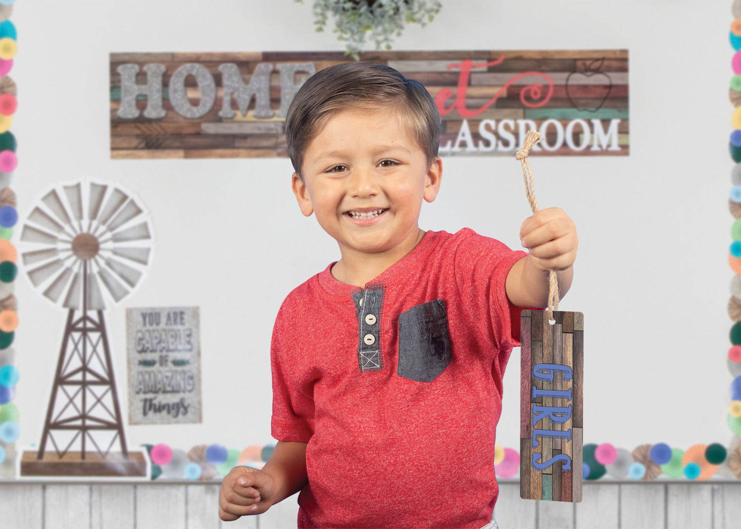 Home Sweet Classroom Magnetic Girls Pass