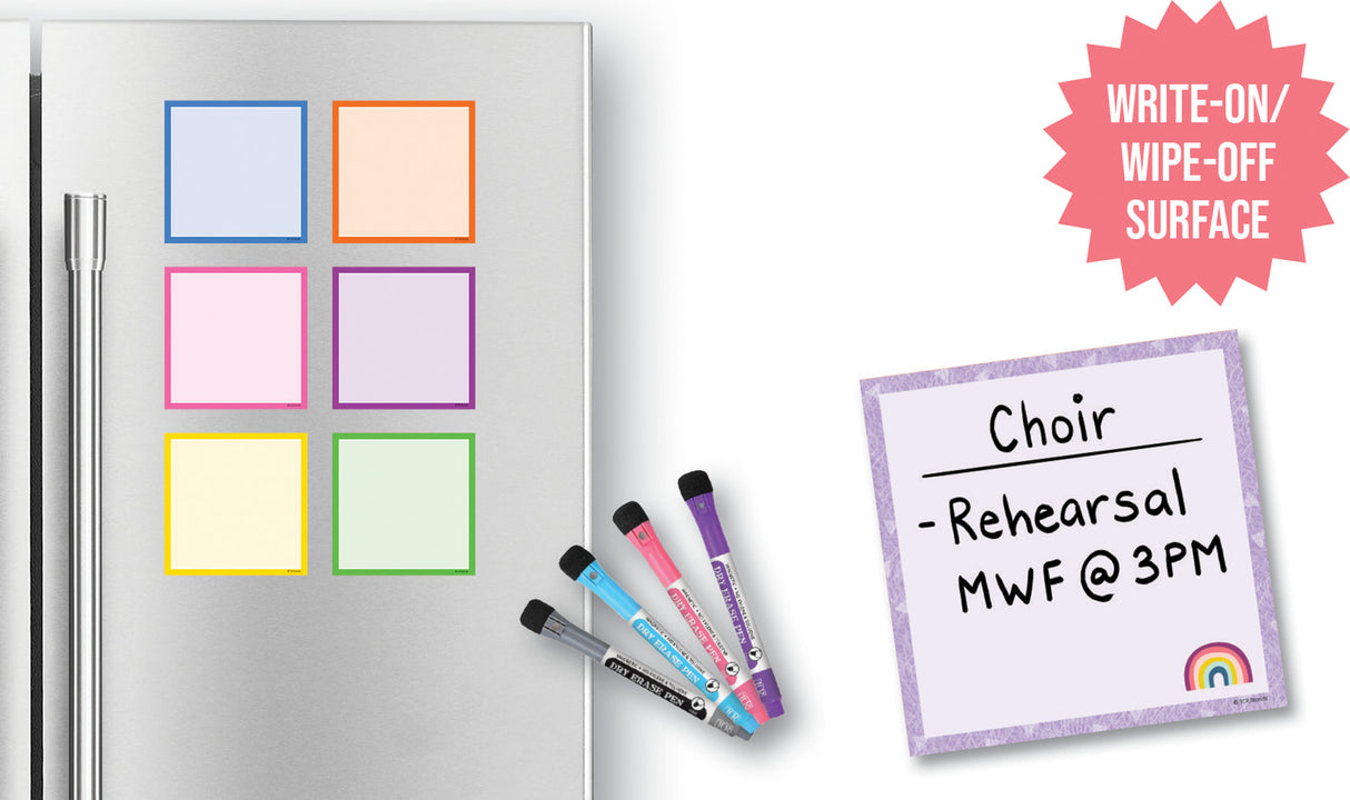 Oh Happy Day Dry-Erase Magnetic Square Notes