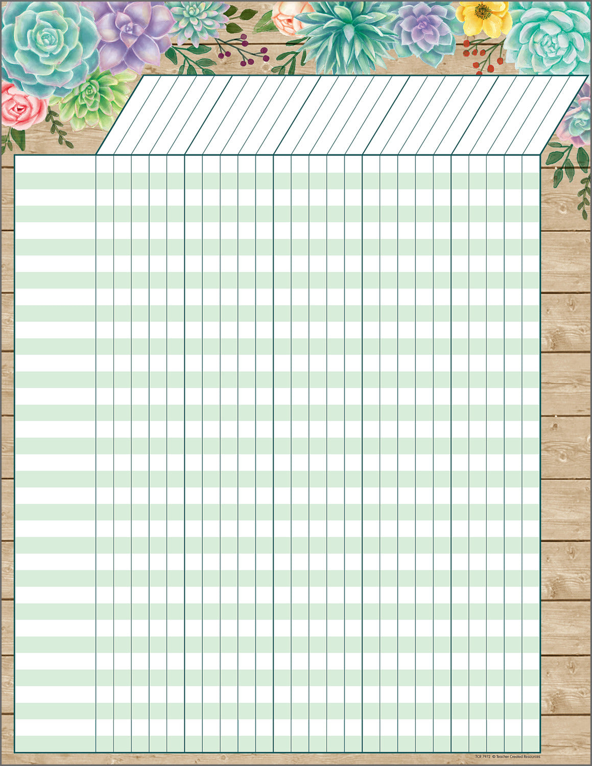 Rustic Bloom Incentive Chart