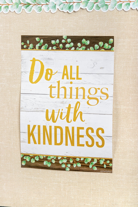 Do All Things With Kindness Positive Poster