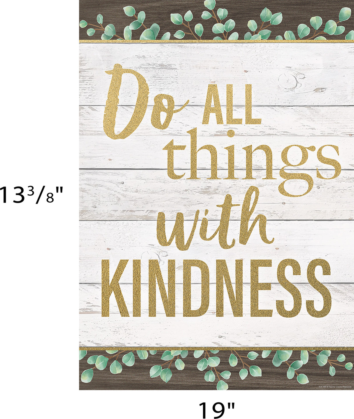 Do All Things With Kindness Positive Poster