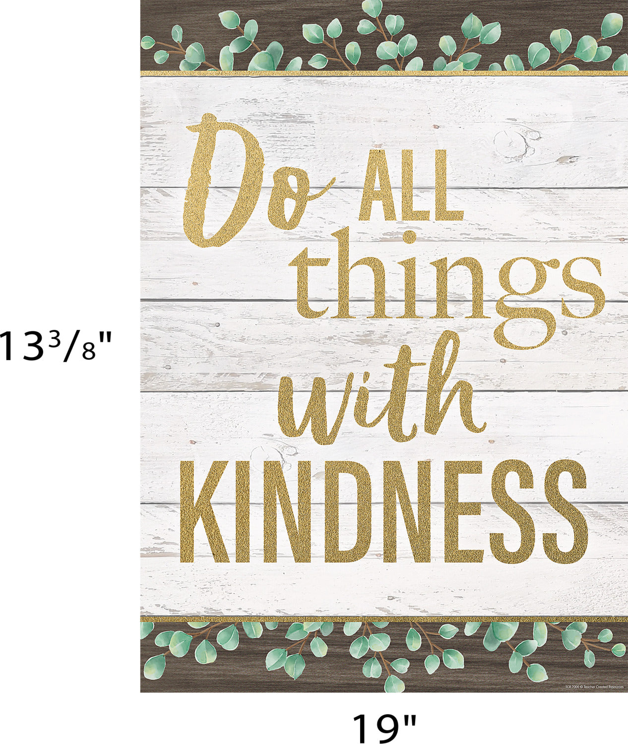 Do All Things With Kindness Positive Poster