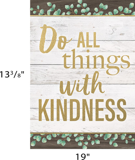 Do All Things With Kindness Positive Poster