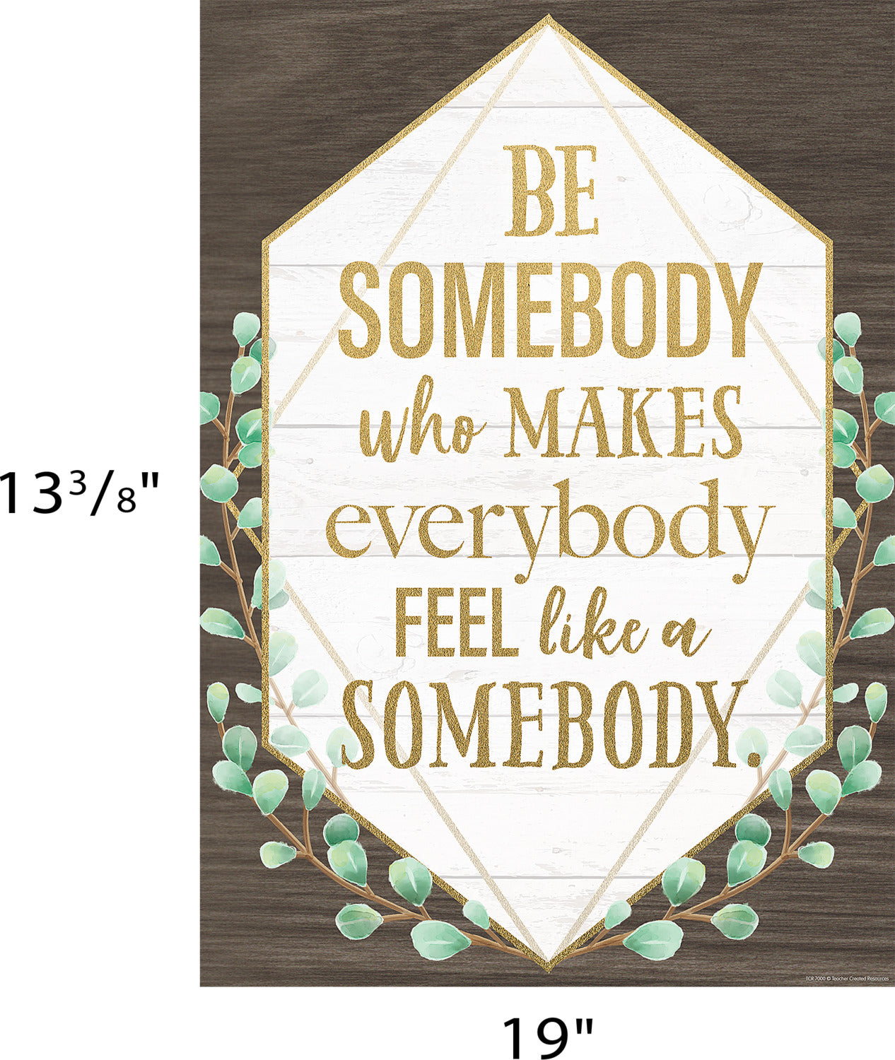 Be Somebody Who Makes Everybody Feel Like a Somebody Positive Poster