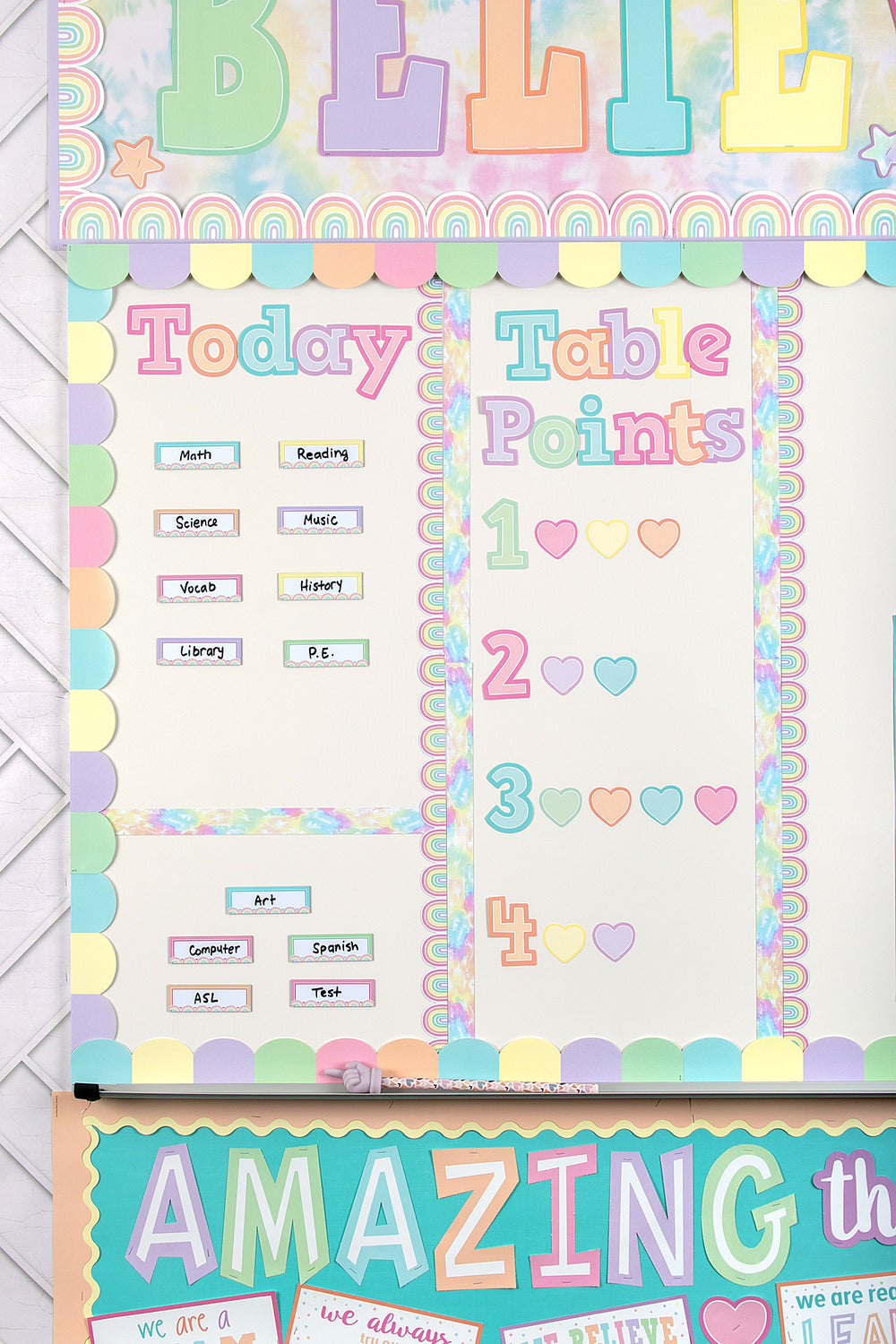 Pastel Pop Hearts Mini Accents