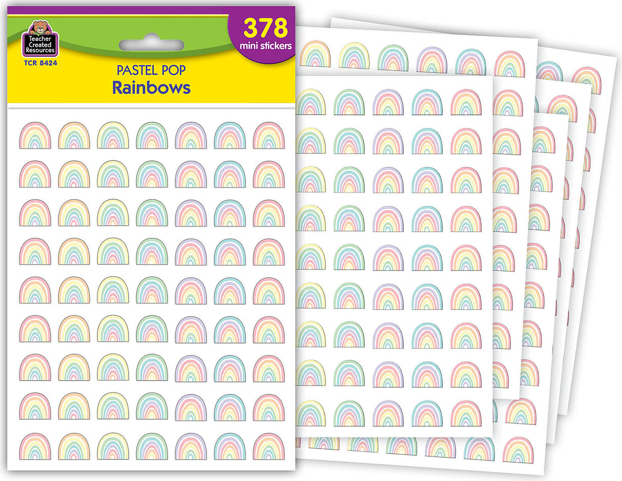 Pastel Pop Rainbows Mini Stickers