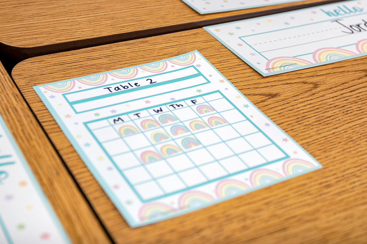 Pastel Pop Rainbows Mini Stickers