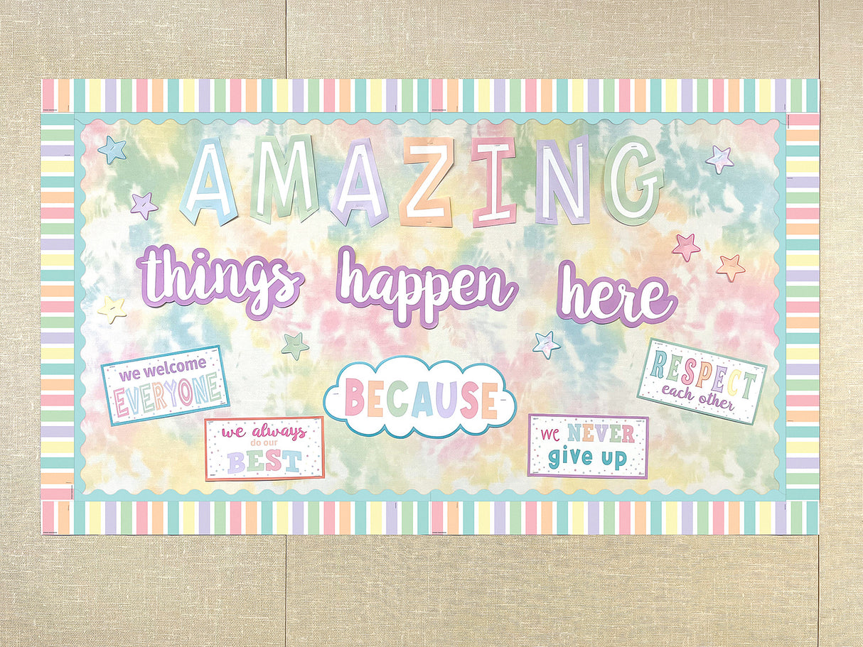 Pastel Blue Scalloped Border Trim