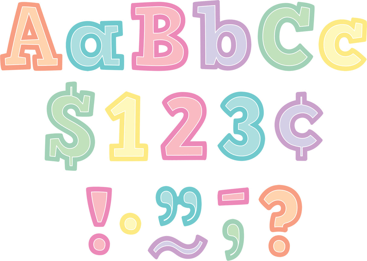 Pastel Pop Bold Block 4" Letters Combo Pack