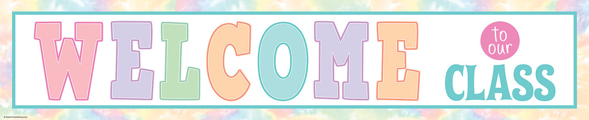 Pastel Pop Welcome to Our Class Banner