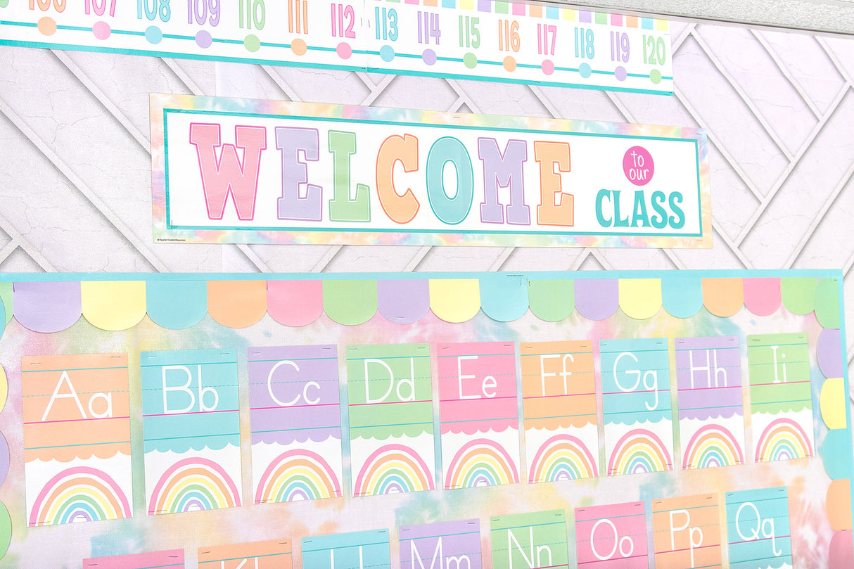 Pastel Pop Welcome to Our Class Banner