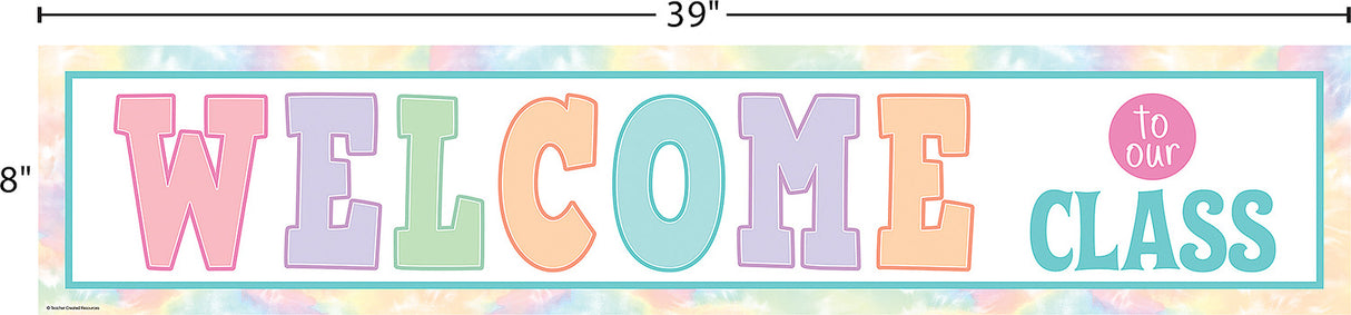 Pastel Pop Welcome to Our Class Banner