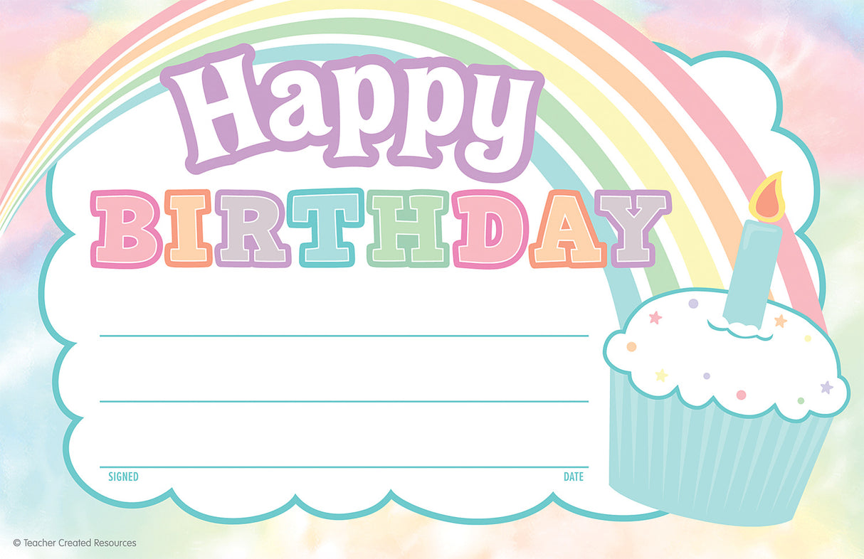 Pastel Pop Happy Birthday Awards