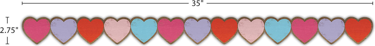 Home Sweet Classroom Hearts Die-Cut Border Trim