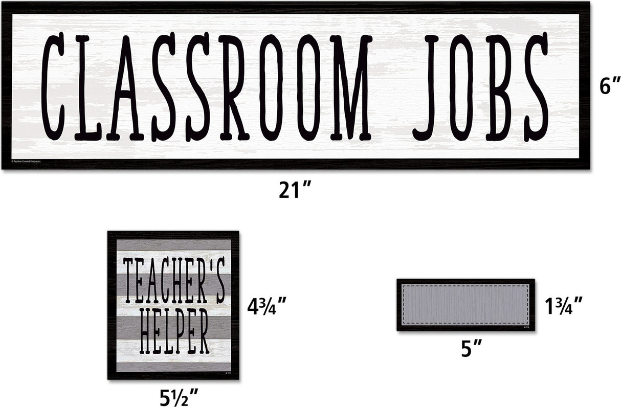 Modern Farmhouse Classroom Jobs Mini Bulletin Board
