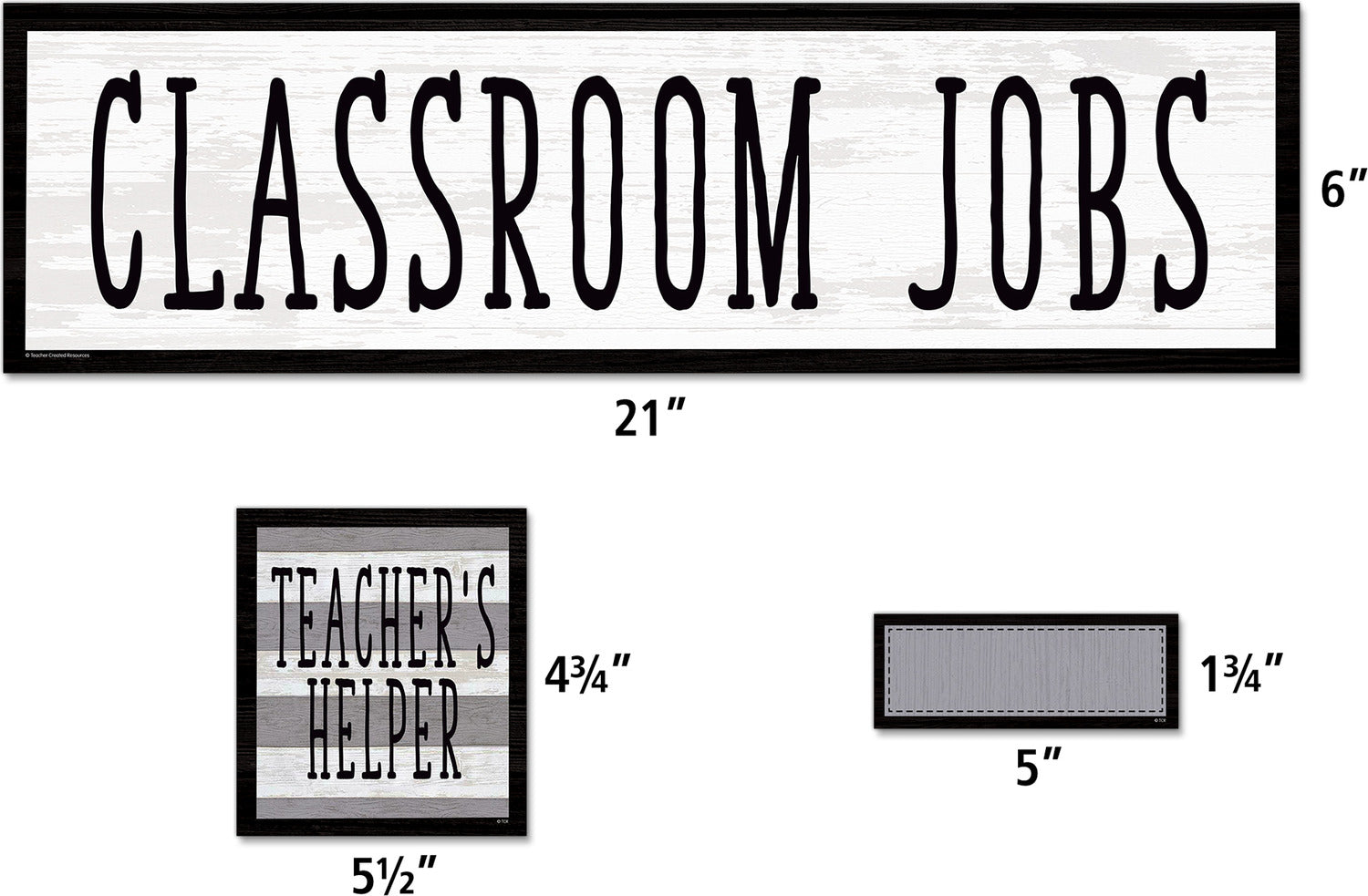 Modern Farmhouse Classroom Jobs Mini Bulletin Board